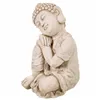 Decorative Figure Alexandra House Living Grey Polyresin Buddha 25 x 34 x 25 cm