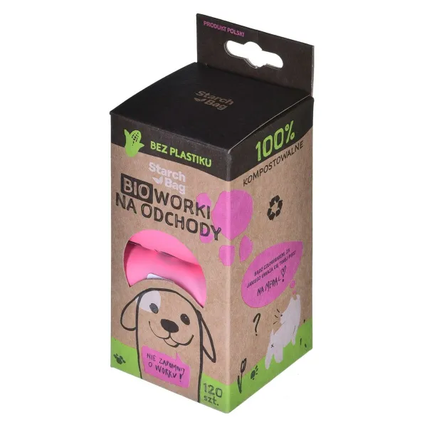Мешок для мусора Starch Bag 961810 Розовый (120 Предметы)