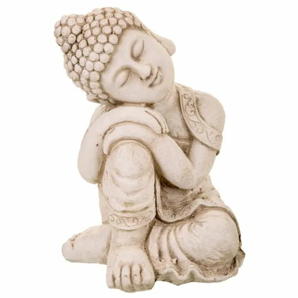 Decorative Figure Alexandra House Living Grey Polyresin Buddha 25 x 34 x 25 cm