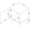 Nightstand Cama Meble ISLA 400068 Black