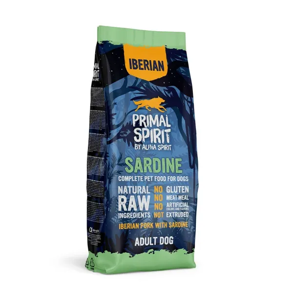 Pašarai Primal Spirit Iberian Sardine Žuvis 12 kg Suaugęs 12,7 KG