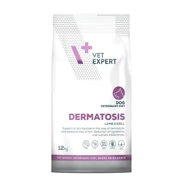 Фураж VETEXPERT Dermatosis Dog Lamb & Krill Мясо ягненка 12 kg