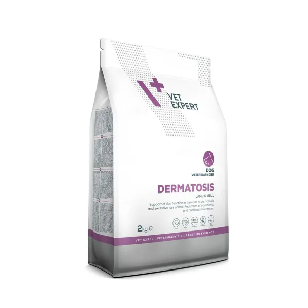 Lopbarība VETEXPERT Dermatosis Dog Lamb & Krill Jēra gaļa 2 Kg