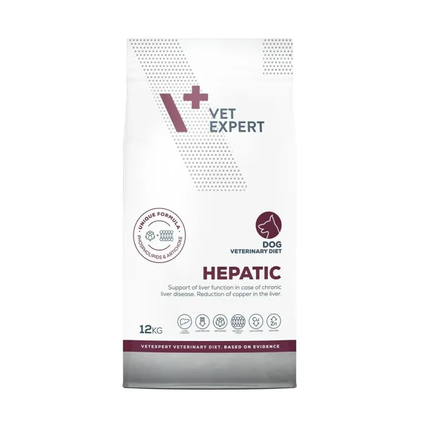 Pašarai VETEXPERT Hepatic Dog Mėsa 12 kg