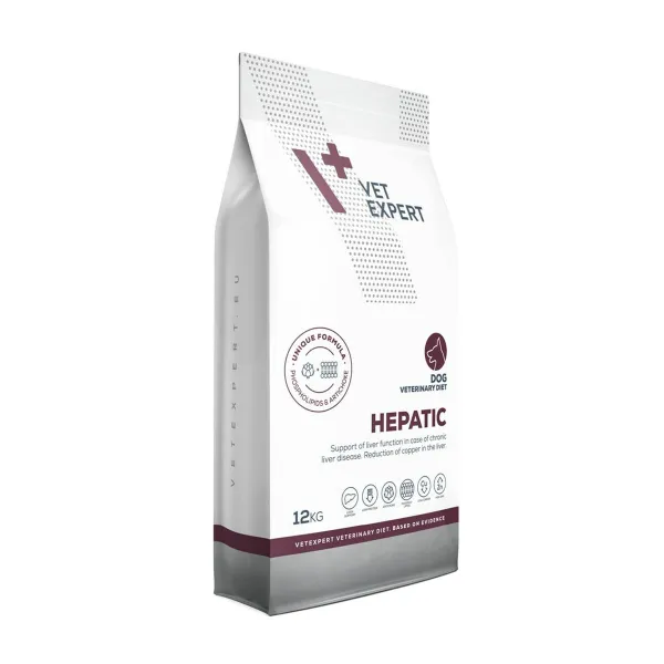 Фураж VETEXPERT Hepatic Dog Мясо 12 kg