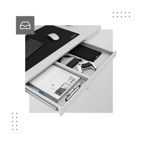Rašomasis stalas Mark Adler MA-Leader 8.2 White Balta