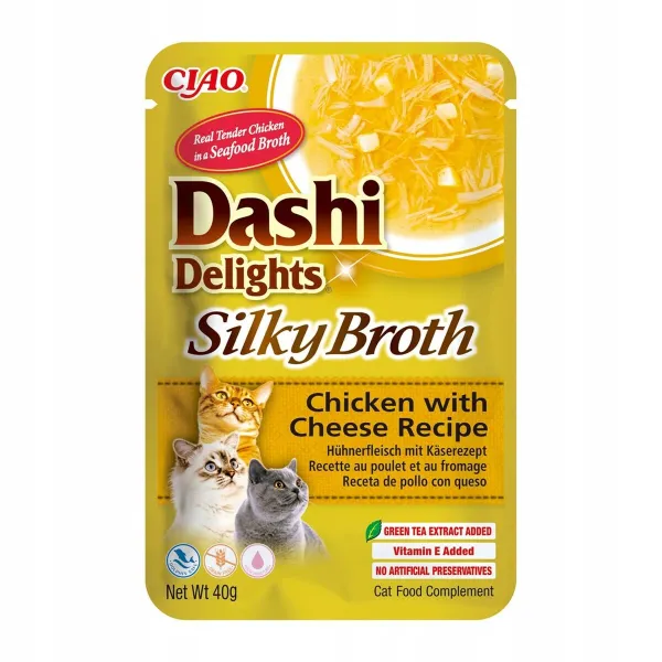 Snack for Cats Inaba Dashi Delights Silky Broth Chicken with Cheese Cālis 40 g