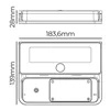 LED Wall Light EDM 31821 Polycarbonate ABS 12 W 1600 lm Solar (6500 K)