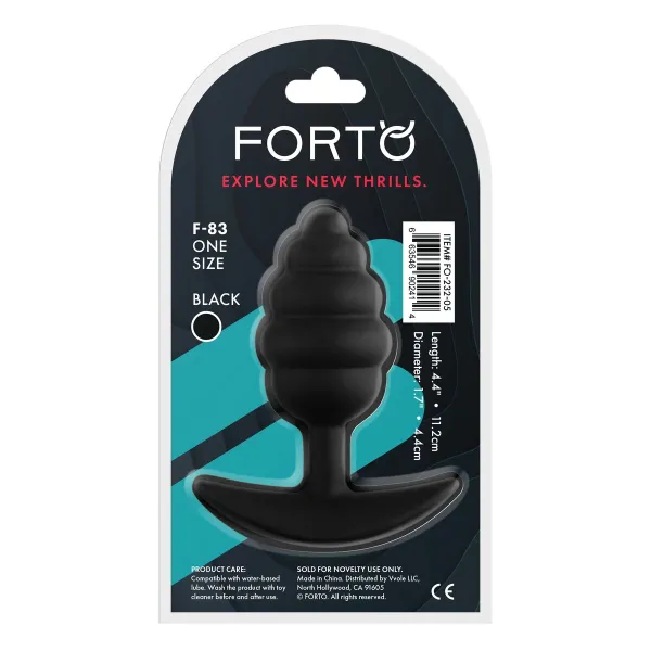 Anālais spraudnis Forto Melns