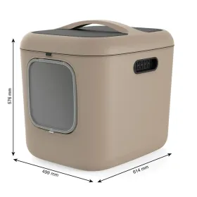 Ящик для кошачьего туалета Rotho Biala XL Cappuccino Пластик