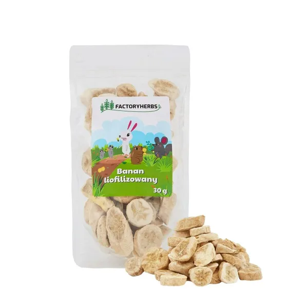 Rabbit Food Factoryherbs Freeze-dried banana Fruits Chichilla Guinea pig Hamster Rat Mouse Rodents Birds