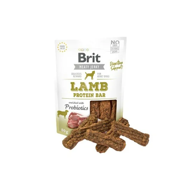 Фураж Brit Jerky Lamb Protein Bar Курица Мясо ягненка 80 g