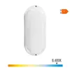 Wall Light EDM 32449 White Plastic F 18 W 120 W 1820 Lm Movement Sensor Light sensor Oval (6400 K)