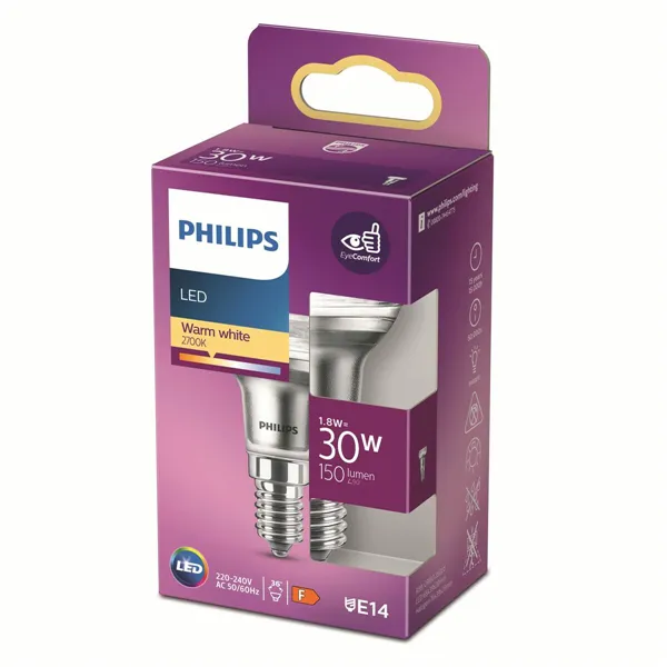 LED lamp Philips Classic F 30 W 1,8 W E14 150 Lm Reflector (2700 K)