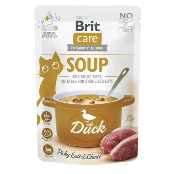 Snack for Cats Brit Care Soup Duck Ankka
