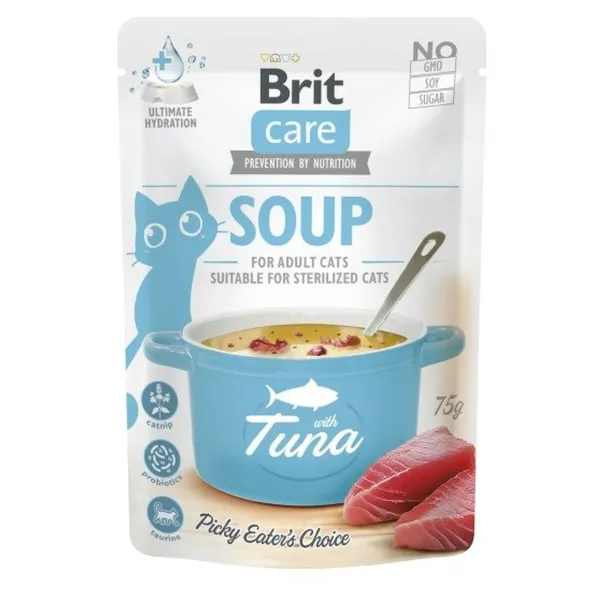 Snack for Cats Brit Care Soup Žuvis