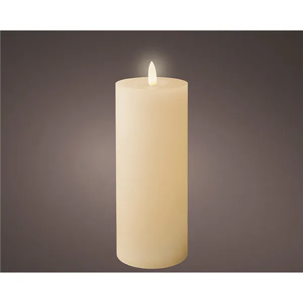 LED Candle Lumineo Beige Ø 7 x 19 cm (AAA)