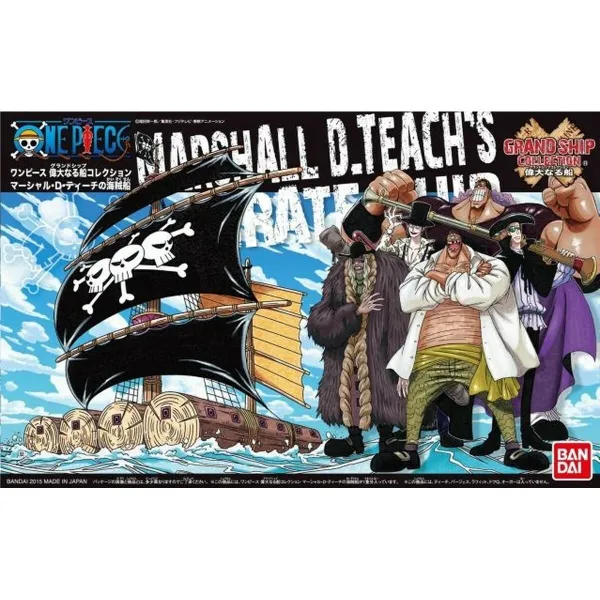 Kolekcionējamas figūras One Piece GRAND SHIP COLLECTION MARSHALL D.TEACH'S PIRATE SHIP Melns (Melns) Plastmasa (Plastmasa)