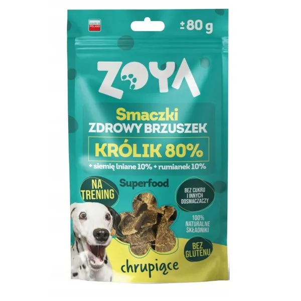 Užkandis šunims Zoya Healthy tummy Rabbit Triušis 80 g