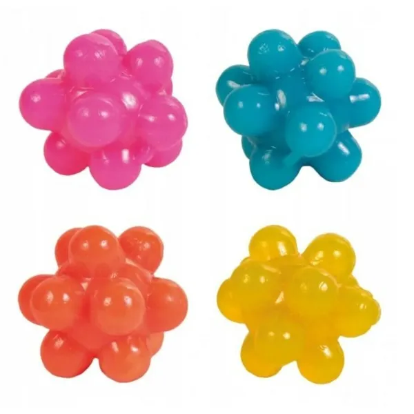 Šuns žaislas Trixie Bubble Spalvotas Multi Guma Natūralus kaučiukas Plastmasinis Vidus/Išorinis (4 vnt.)