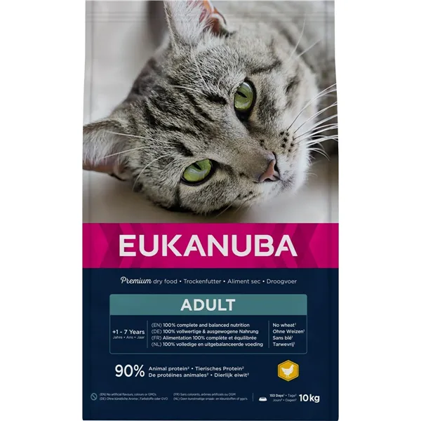 Cat food Eukanuba Adult Chicken Chicken 10 kg