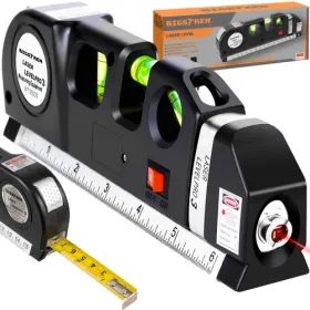 Laserlood mõõdulindiga 250cm Bigstreeni 21747