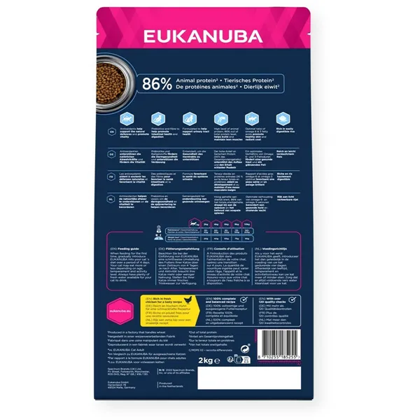 Cat food Eukanuba Control Chicken Chicken 2 Kg