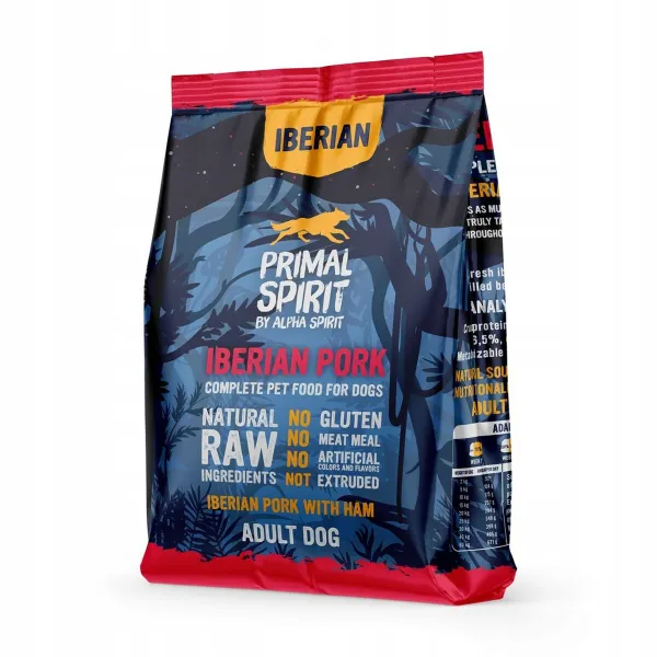 Pašarai Primal Spirit PRIMAL SPIRIT Iberian 70% Jamón de Cerdo Šernas 1 kg Suaugęs