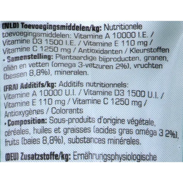 Ēdiens Versele-Laga Crock Berry Mellene Trusis Kāmis Žurka Grauzēji Putni 50 g