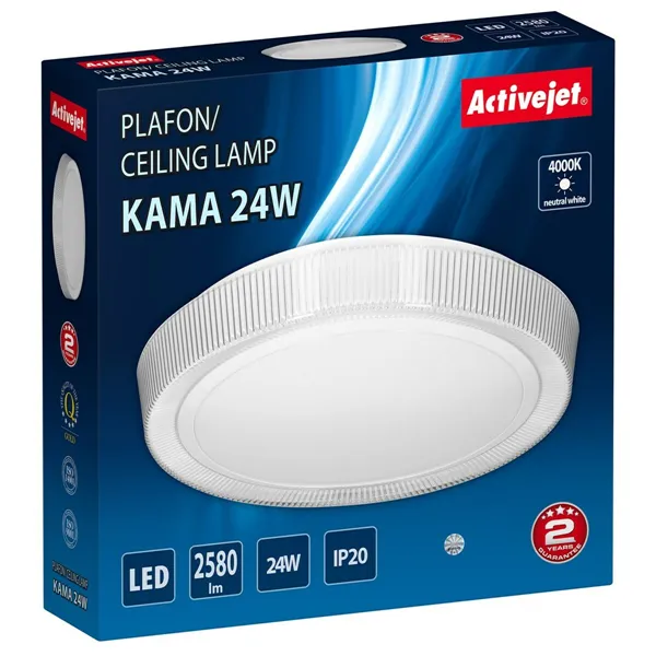 Ceiling Light Activejet AJE-KAMA 24W White 80 24 W (4000 K)