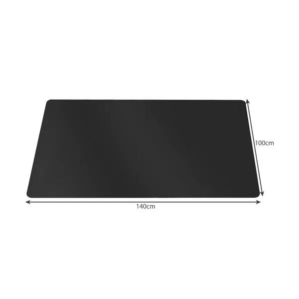 Protective mat under the chair 100x140cm RUHHY - black
