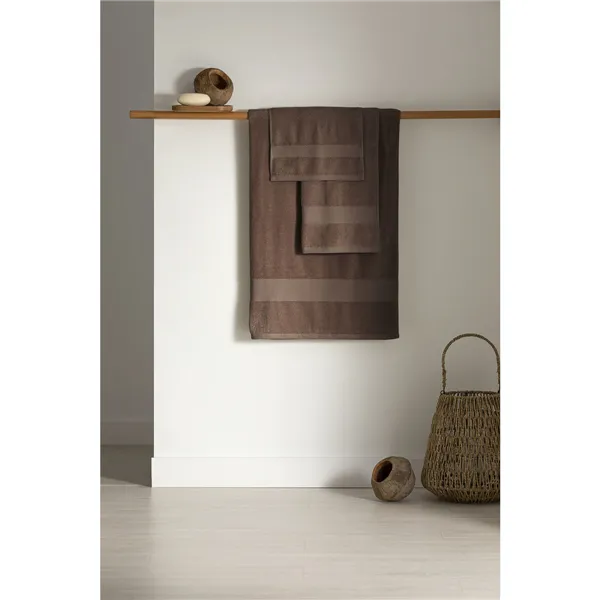 Bath towel Paduana Brown 100% cotton 100 x 1 x 150 cm