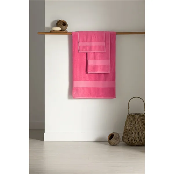 Bath towel Paduana Fuchsia 100% cotton