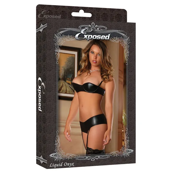 Alusvaatesetti Exposed Musta (L/XL)