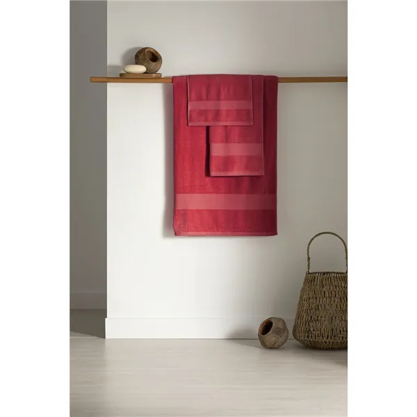 Bath towel Paduana Maroon 100% cotton