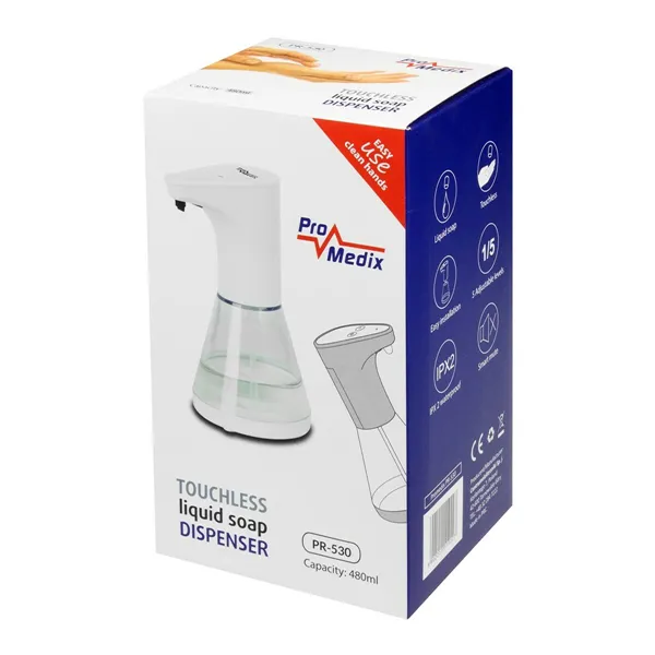 Automatic Soap Dispenser with Sensor Promedix PR-530 White Plastic