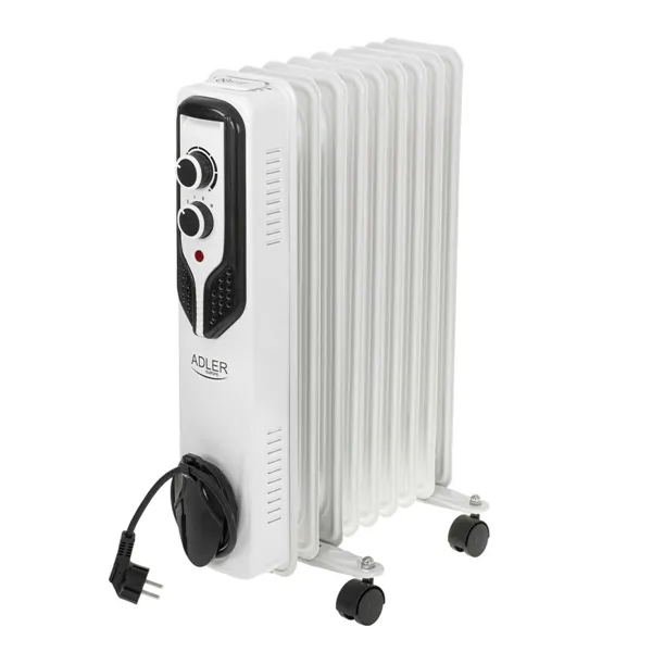 Oil-filled Radiator Adler AD 7816 White Black 2000 W