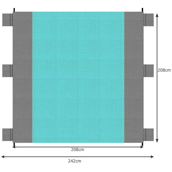Beach/picnic blanket 208x208cm Trizand 21209