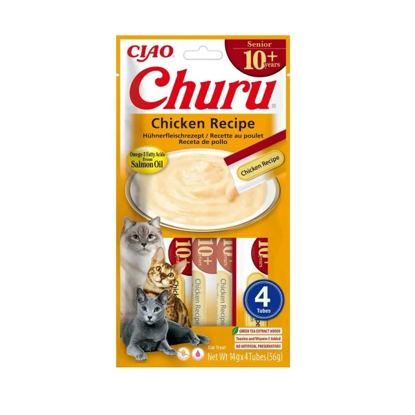 Snack for Cats Inaba Churu Senior Chicken Recipe Курица 4 x 14 g