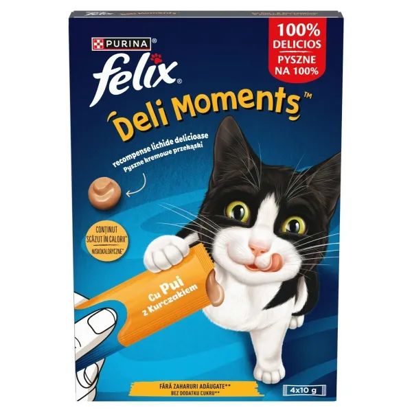 Snack for Cats Purina Felix Deli Moments Chicken Cālis 4 x 10 g