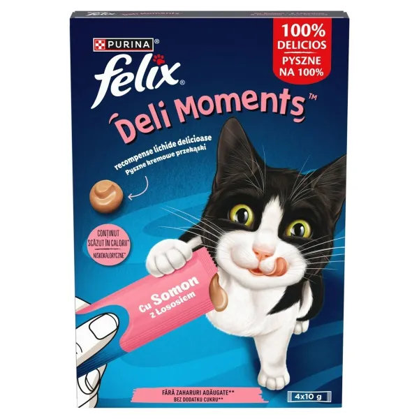 Snack for Cats Purina Felix Deli Moments Salmon Salmon 4 x 10 g