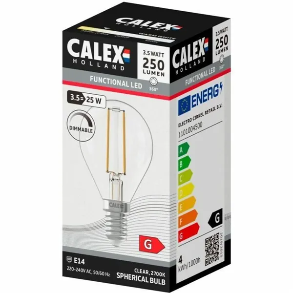 LED lamp Calex G 3,5 W E14