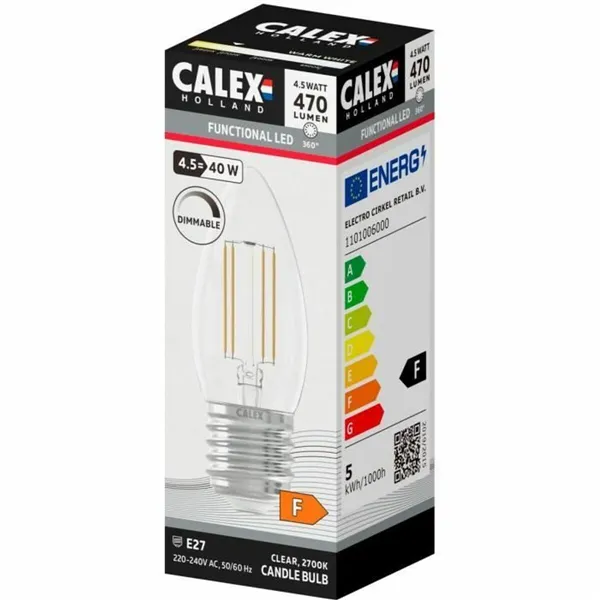 LED lamp Calex F 4,5 W (2700 K)