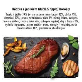 Fodder Paka Zwierzaka Duck with apple M Duck 9 kg