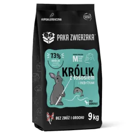 Fodder Paka Zwierzaka Rabbit with salmon M Rabbit 9 kg