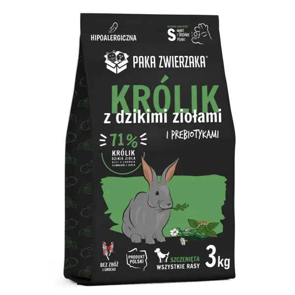 Rehu Paka Zwierzaka Puppy Rabbit Kani 3 Kg