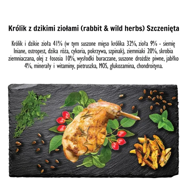 Фураж Paka Zwierzaka Puppy Rabbit with wild herbs S Кролик 9 kg