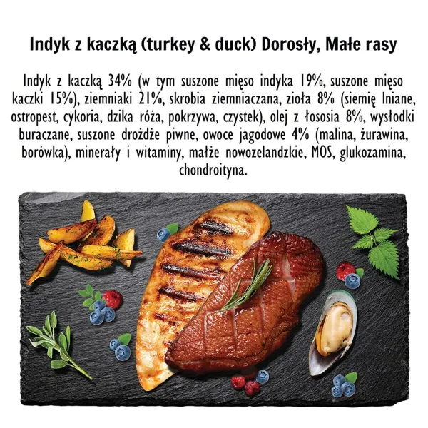Rehu Paka Zwierzaka SYTA MICHA Chef Venison Turkki Nauta 1,5 Kg