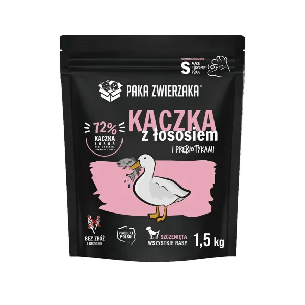 Lopbarība Paka Zwierzaka Puppy Duck Pīle 1,5 Kg