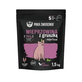 Fodder Paka Zwierzaka Pork with pear S Pig 1,5 Kg